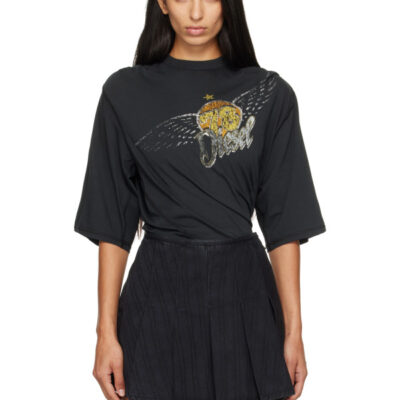 Diesel Black Concert Graphics Bodysuit