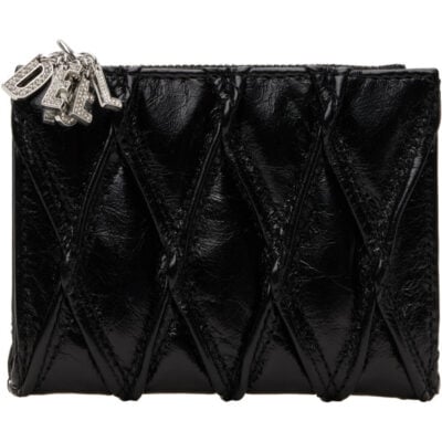 Diesel Black D-Charms Bifold Wallet
