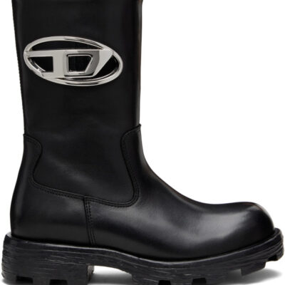 Diesel Black D-Hammer Ankle Boots