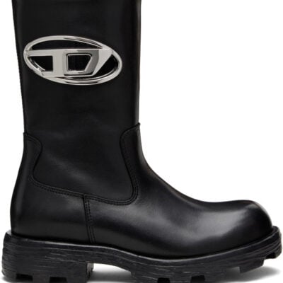 Diesel Black D-Hammer Bkr D W Boots