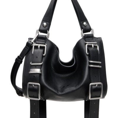 Diesel Black D-One Small Top-Handle Bag
