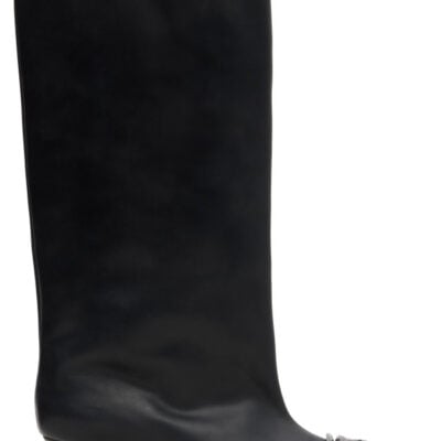 Diesel Black D-Venus Tube Knee Boots