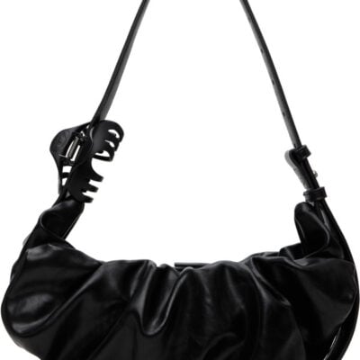 Diesel Black Grab-D-Small Scrunched Bag