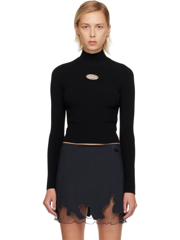 Diesel Black M-Valari-Tn Turtleneck
