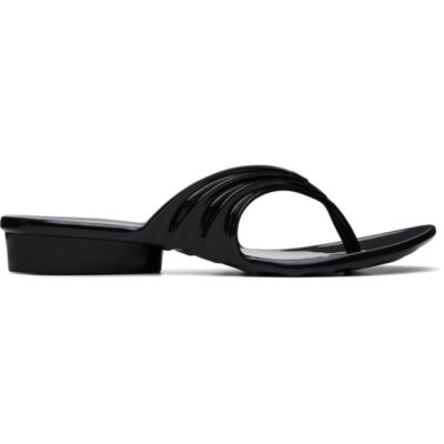 Diesel Black Melissa Edition Quantum Thong Sandals