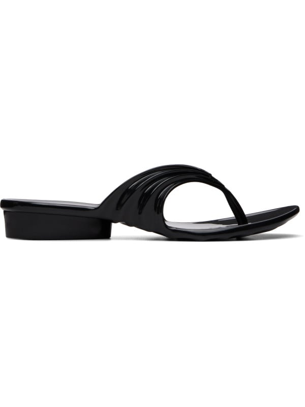 Diesel Black Melissa Edition Quantum Thong Sandals