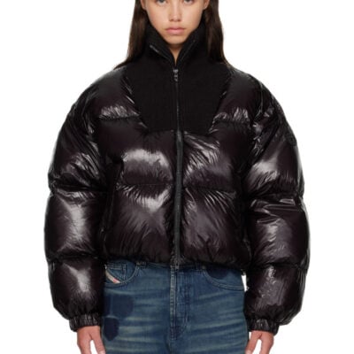 Diesel Black Puffer Down Jacket