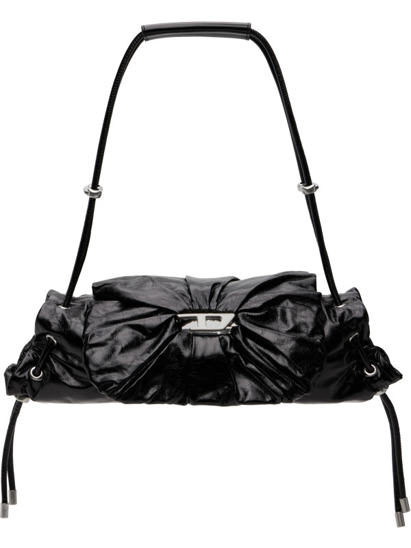 Diesel Black Scrunch-D-Small Shoulder Bag