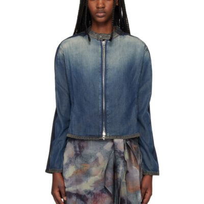 Diesel Blue & Black De-Kaki-S Denim Jacket