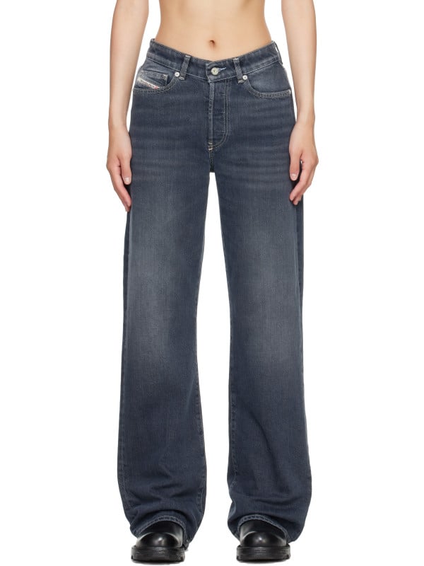 Diesel Blue High Waist 1971 D-Sent Regular Jeans