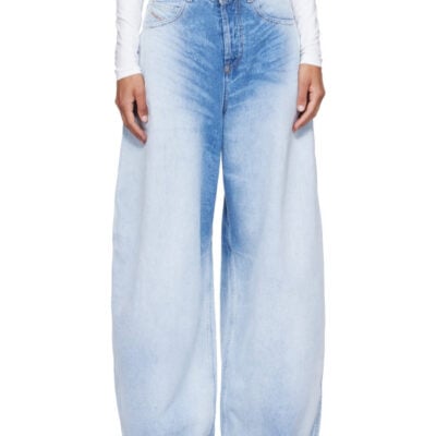 Diesel Blue Relaxed High Waist 1987 D-Khelz Jeans
