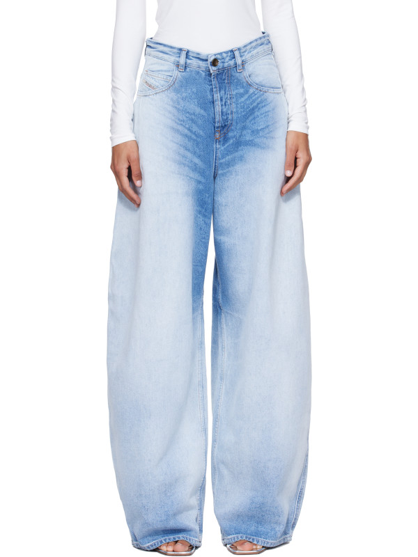 Diesel Blue Relaxed High Waist 1987 D-Khelz Jeans