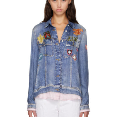 Diesel Blue Trompe L'oeil Shirt