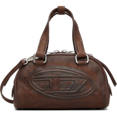Diesel Brown 1DR Dome Soft Crossbody Bag