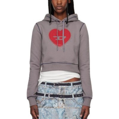 Diesel Gray F-Slimmy-Hood-S5 Hoodie
