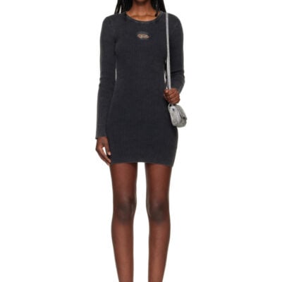 Diesel Gray M-Anchorage-LS Minidress