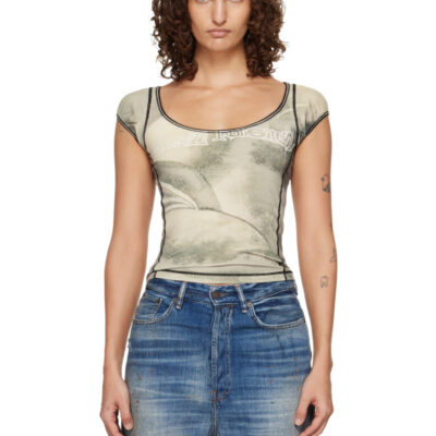 Diesel Gray T-Icaty T-shirt