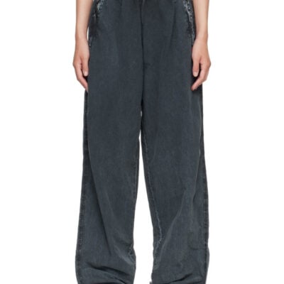 Diesel Navy Acid-Wash Track Pants