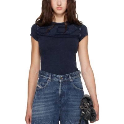 Diesel Navy Slim Jersey T-shirt