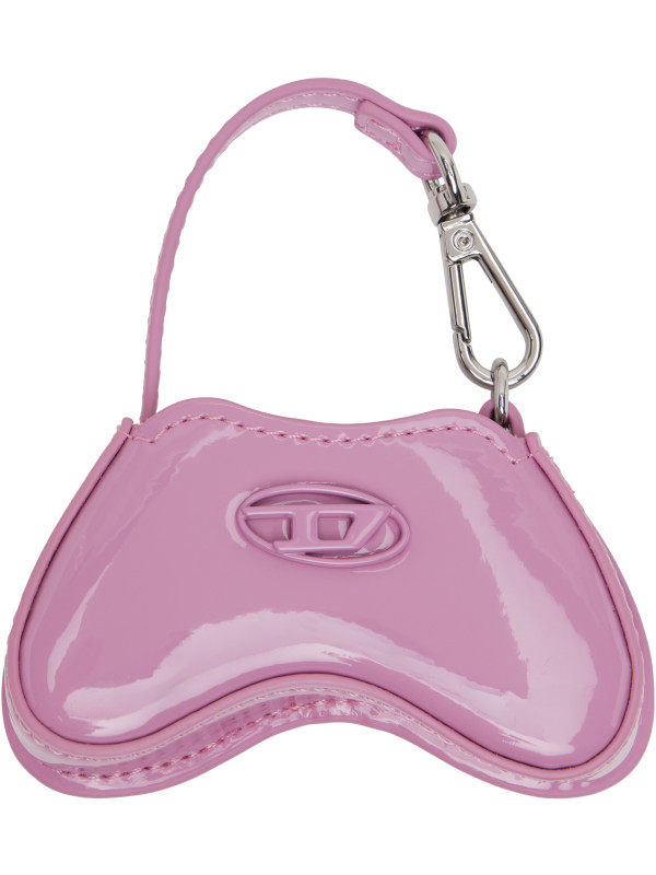 Diesel Pink Glossy Mirror Bag Charm