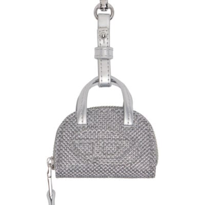 Diesel Silver 1DR Dome Bag Charm