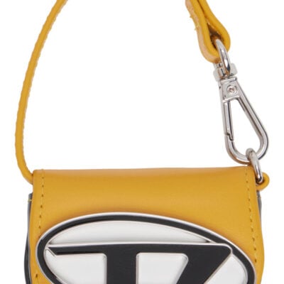 Diesel Yellow Leather Bag Charm