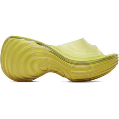 Diesel Yellow Melissa Edition Platform Mule Heeled Sandals