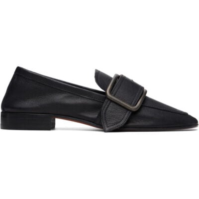 Dries Van Noten Black Buckle Loafers
