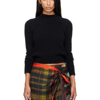 Dries Van Noten Black Knit Sweater