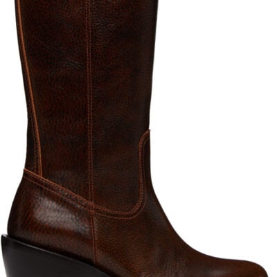 Dries Van Noten Brown Leather Boots
