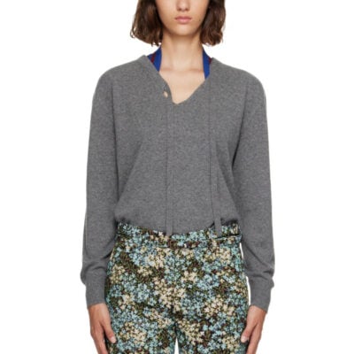 Dries Van Noten Gray Cashmere Sweater