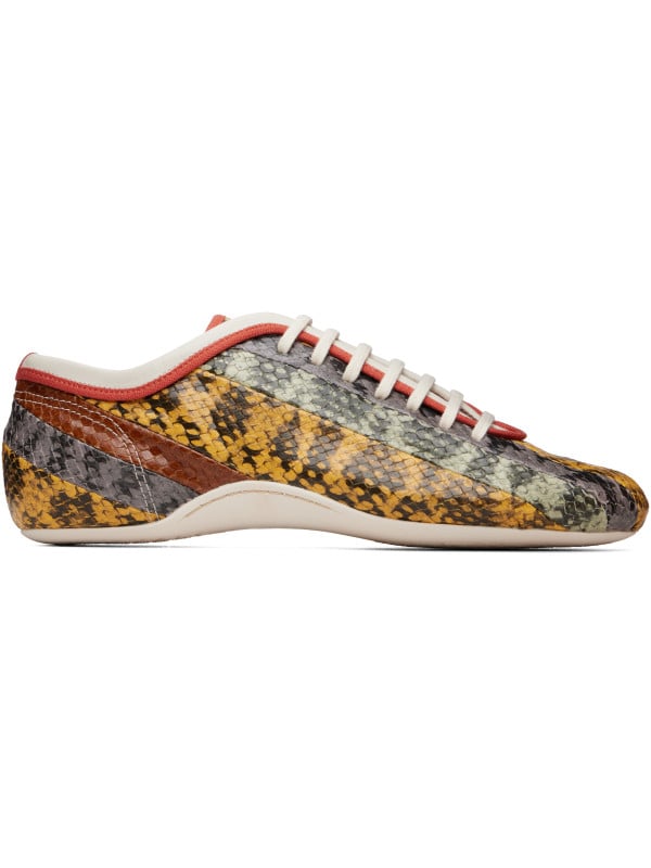 Dries Van Noten Multicolor Leather Ballerina Sneakers