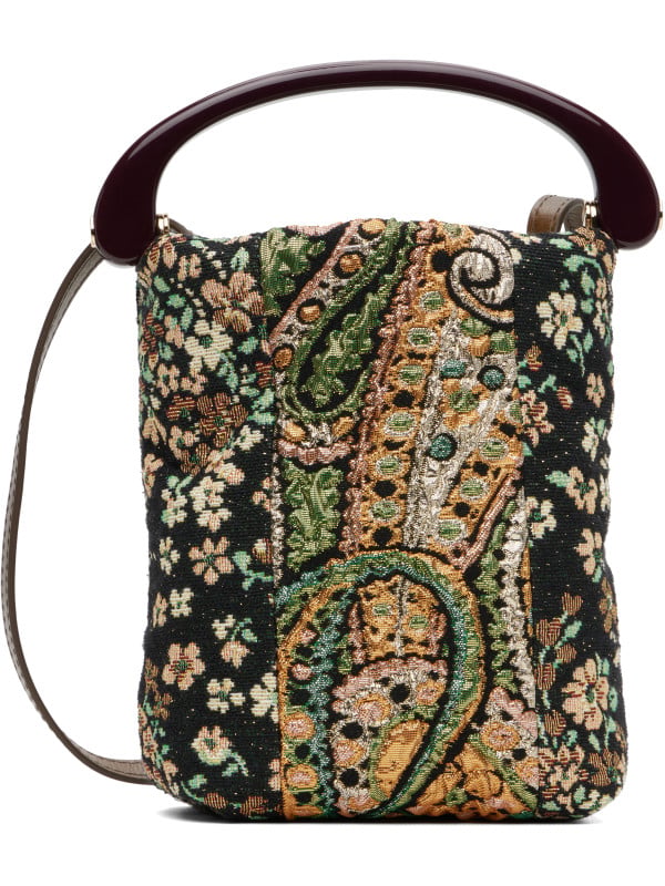 Dries Van Noten Multicolor Small Resin Handle Bag