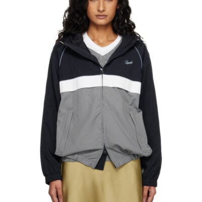 Dunst Navy & Gray Blocked Windbreaker Jacket
