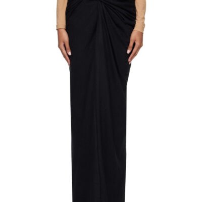 Entire Studios Black Interlock Maxi Skirt