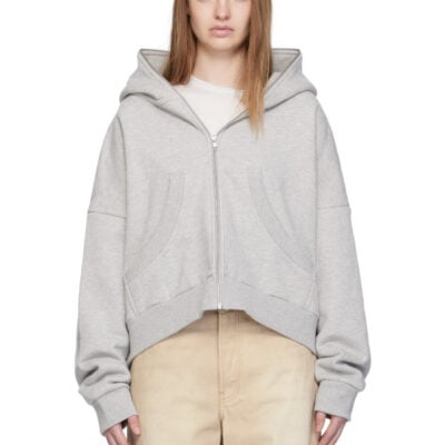 Entire Studios Gray Eternal Zip Hoodie