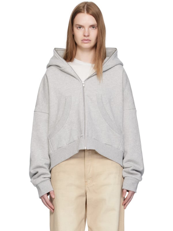 Entire Studios Gray Eternal Zip Hoodie