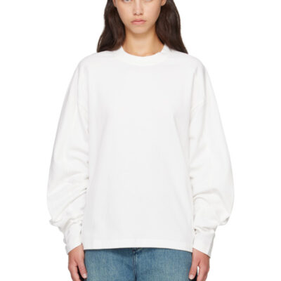 Entire Studios White Heavy Long Sleeve T-shirt
