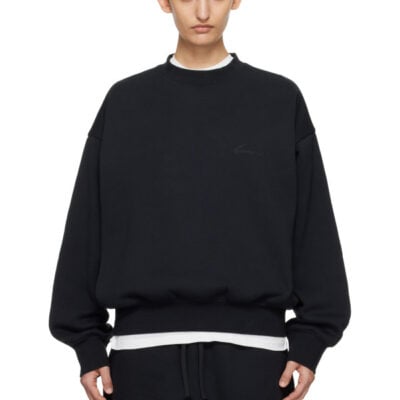 Fear of God ESSENTIALS Black Classic Crewneck Sweatshirt