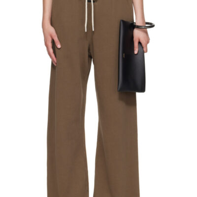 Fear of God ESSENTIALS Brown Raw Cut Lounge Fit Sweatpants