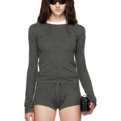 Fear of God ESSENTIALS Gray Slim Longsleeve T-shirt