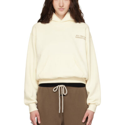 Fear of God ESSENTIALS Off-White 90s Fleece Hoodie