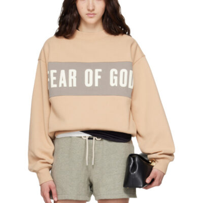 Fear of God ESSENTIALS Tan Classic Sweatshirt