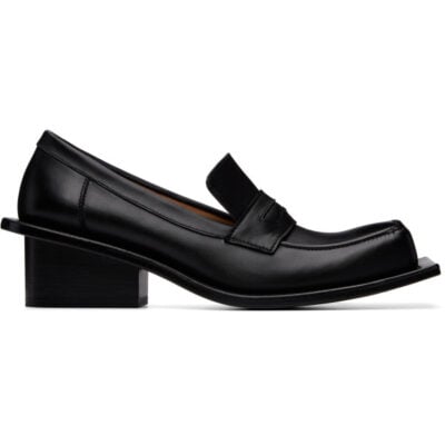 Fidan Novruzova Black Barry Chunky Heel Loafers