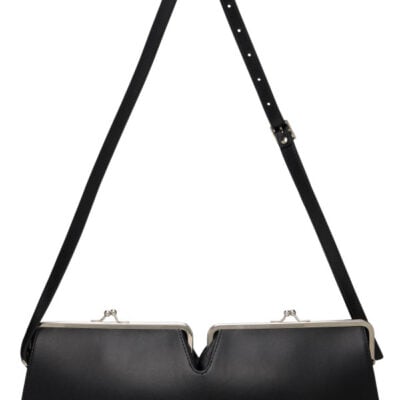 Fidan Novruzova Black Bibi Baguette Bag