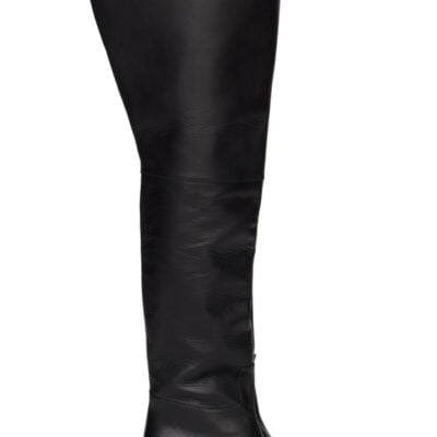 Fidan Novruzova Black Equestrian Fisherman Boots