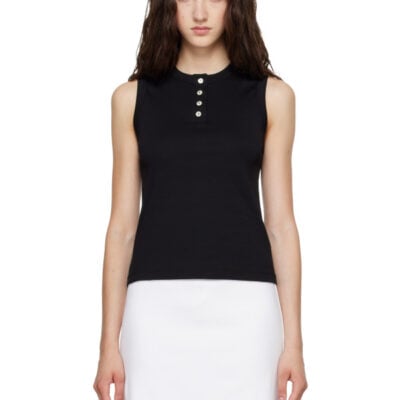 FLORE FLORE Black Jess Tank Top