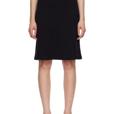 FLORE FLORE Black Marie Midi Skirt