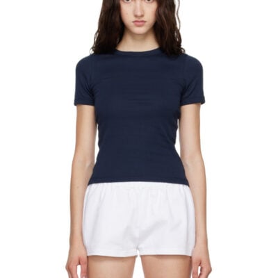 FLORE FLORE Navy Car T-shirt