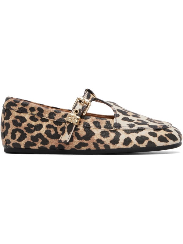 Ganni Beige Mary Jenny Ballerina Flats